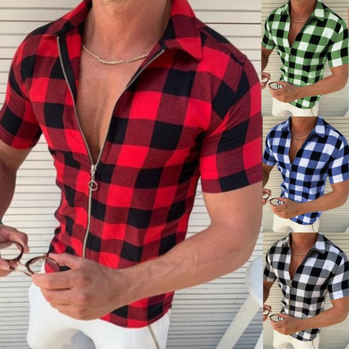 Heritage Zip-Front Plaid Shirt